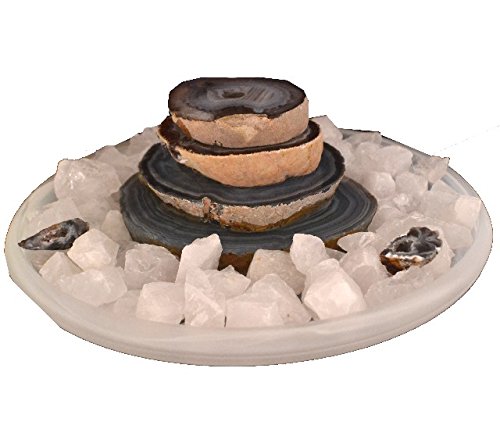 Edelstein-Kaskaden Zimmerbrunnen „Achat“ 4 stufig – Variante A - 3