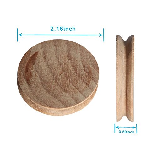 tily-new Leder Craft Edge Zupfbürste Holz rund multi-size Poliermittel 3 Modelle für Leder Arbeiten - 3