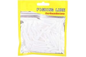 Huairdum Cebo para Peces, 150PCS 5cm Señuelos de Pesca de plástico Blando T-Tail Grub Cebos de Gusano Accesorio para Aparejos de Pescado para la Pesca de Agua Salada(#6)