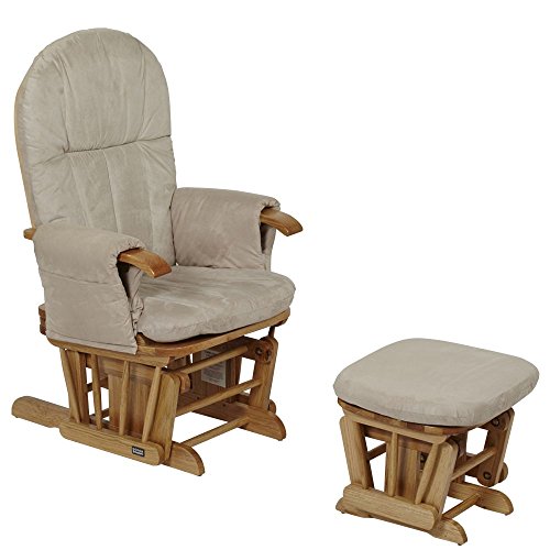 Tutti Bambini GC35 Deluxe Glider Chair & Stool (Natural)