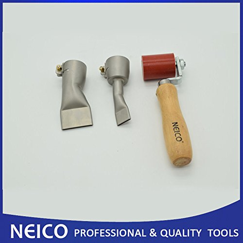 Kostenloser Versand, 3 Silikon Druck Roller 40 mm und flach 20 mm Düse für Leister/Bak/Herz Hot Air Schweißen Gun