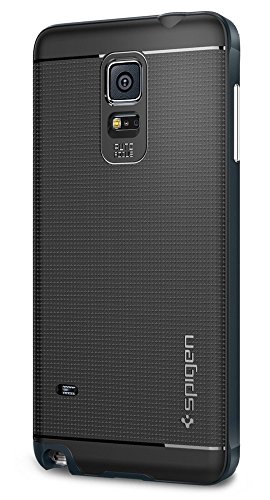Spigen SGP11119 - Funda para Samsung Galaxy Note 4  Negro Azul oscuro