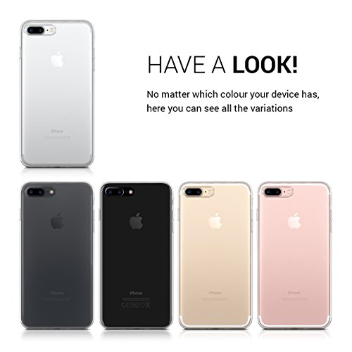 kwmobile Funda para Apple iPhone 7 Plus   8 Plus - Case para m  vil en TPU silicona - Cover trasero en transparente