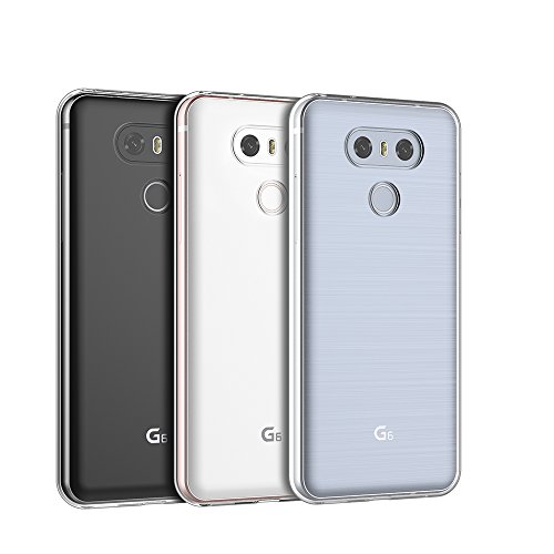 LG G6 Hülle Case, Elekin LG G6 Case silikon Hülle Crystal Clear Premium Durchsichtig Handyhülle Backcover Durchsichtig hülle Transparent Case Schutzhüllen TPU Case für LG G6 - 2