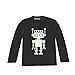 Inda-Bayi Baby-Toddler-Kids Cotton Long Sleeve T Shirt - glow in the dark robot