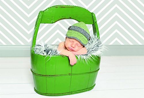 Ella Bella Photography Backdrops Grey Chevron 1.22 x 3.65m (4ft x 12ft)