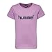 Hummel T-Shirt Mädchen - JUNIOR V VENI SS TEE AW17 - Trainingsshirt kurze Ärmel - Fitnessshirt Freizeit & Sport - Shirt in Pink & Blau 104-164 Rundhals, Smoky Grape, 140