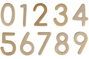 CTOP Chiffres de 0 à 9 en bois - 3 cm - 30 pcs