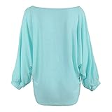 iHENGH Neujahrs Karnevalsaktion Damen Herbst Winter Bequem Lässig Mode Frauen übergroße Batwing Strickpullover Loose Sweater