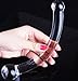 Produktbild KISSKISSMENE969655-02 For Beginner, Bent Graduate Glass Prostate & Testicles Massager Devi Anal Plug Curve Shape P Spot & G spot Stimulator Crystal Butt Plug Progasm Personal Massager Flirt Dildo Dong Penis Pleasure Wand Sex Toy Anal Toy with Wowlife's Pouch