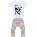 For0-4 years old,Clode® Kid Boys Outfit Clothes Printing T-shirt Tops+ Long Pants Trousers 1Set (100cm for 3 years old)