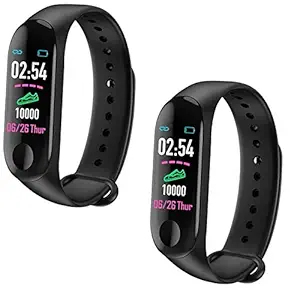 Infinizy MOTOTIVE {Buy 1 GET 1 Free} M3 Smart Fitness Wristband;Smart Watch;Heart Rate Monitor;Smart Fitness Bracelets Activity;Pedometer Bluetooth Exercise Tracker