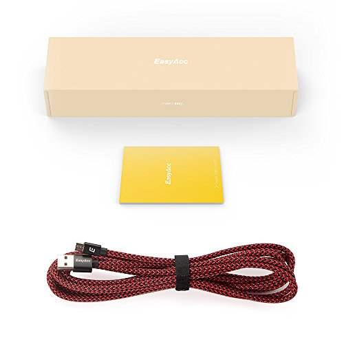EasyAcc Cable Micro USB Carga R pida de Nil n para Dispositivos Android Samsung Kindle Sony Nexus Motorola BQ LG 3 Metro Rojo y Gris reviews EasyAcc Cable Micro USB Carga R pida de Nil n para Dispositivos Android Samsung Kindle Sony Nexus Motorola BQ LG 3 Metro Rojo y Gris