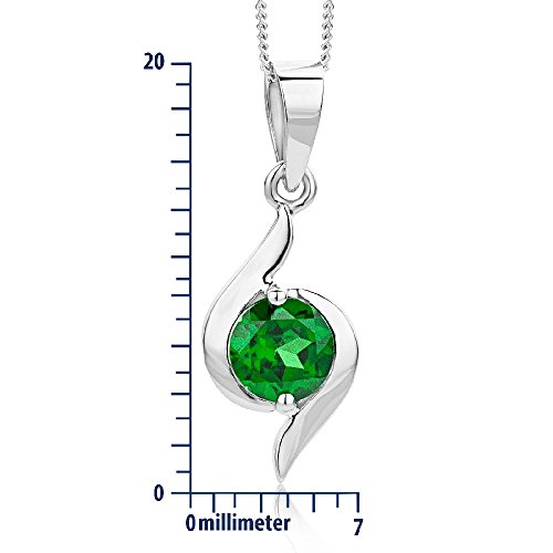 Collar de mujer de oro blanco de 9k