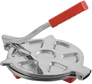 Dharam Product? Stainless Steel Puri Press, 7.5 Inch Dia. Manual Chapati Press, Chapati Maker, Roti Maker