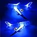 Produktbild JohnJohnsen Multicolor ABS Plastik Lustige 330 * 85 * 65mm LED Fackel Lichter Flash-Flugzeug Spielzeug Ton Aircraft Musik Licht Kinder Kinder Spielzeug (Multicolor)