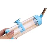 Toruiwa Hamster Wasserflaschen Trinkflaschen Kleintiere Wasserdispenser mit Edelstahlkugel hängbar für Hamster Kaninchen kleine Haustiere blau 125 ml