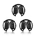 Produktbild Drei Pack von zwei Kanal Fold Flat Verstellbarer Größe universal Rear Entertainment System Infrarot-Kopfhörer Wireless IR DVD-Player Kopf Handy für in Auto TV Video Audio hören