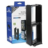 Einzigartiges vertikales Spielen: Normalerweise sitzt Ihre PS4 horizontal und nimmt Platz in Ihrem Raum ein. Der Aufbewahrungsständer besteht aus 12 großen Teilen von Kunststoffteilen in verschiedenen Formen, kann bis zu 24 Spiele-Discs platzieren.