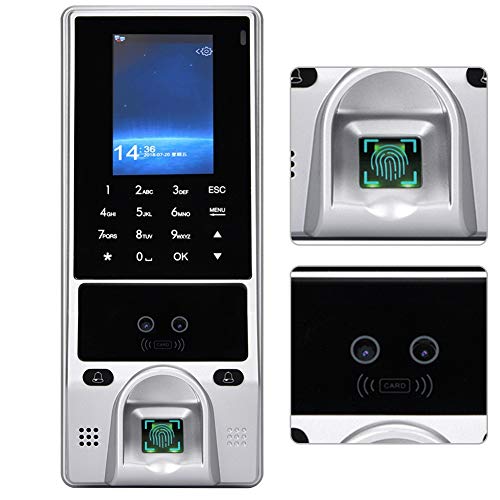 Preisvergleich Produktbild Gesichtserkennung Biometrische Fingerabdruckerkennung Zutrittskontrollsystem für IC-Karten, voll ausgestattetes Fingerabdruckgerät und Gesichtserkennungstechnologie mit Dual-Kamera-Farbdisplay