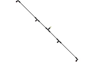 VANPET 4-Nozzle Poly Boom Wand with 3/8" Brass Fitting – Convertible to 2 Nozzles, Lightweight for Garden, Farm