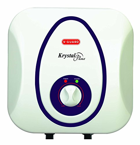 V-Guard Krystal Plus 6 L Water Heater (White and Blue)