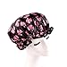 G2PLUS 3PCS Reusable Shower Caps Women's Stylish Spa Cap New Arrival Double Layers Bathing Hat (Polka Dots on Red)