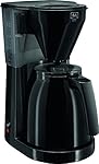Melitta 1010-06 bk Easy Therm Kaffeefiltermaschine -Thermkanne -Tropfstopp -Schwenkfilter schwarz