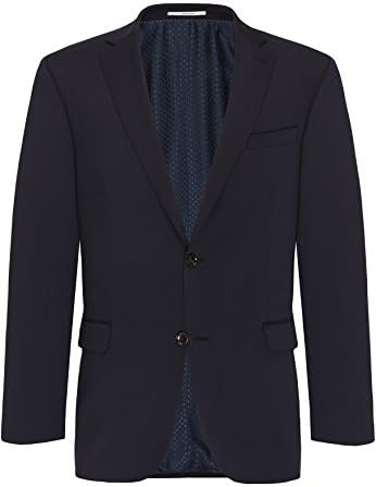 Carl Gross Black Men's Long Sleeve Blazer - Blue - 48L