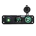 Produktbild Rupse 2.1A Wasserdichte Motorrad ATV USB-Anschluss Ladegerät Voltmeters LED Digital Anzeige Einbau Steckdose (Grün)