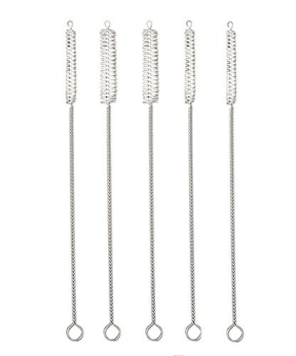 Vi.yo 5 Pièces Brosses de Nettoyage Acier Inoxydable Ustensiles de Nettoyage Blanc