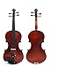 Produktbild C Five 4/4 Full Size Violine Geige mit Geigenkasten, Schulterstütze, Kolophonium und Violinsaiten für Anfänger Erwachsene oder Kinder (braun),1/8