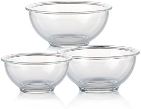 NNIU High Borosilicate Heat-resistant Glass Crisper, Household Instant Noodles Bowl , Fruit Salad Meal Boxes, Glass Tableware Sets(Three)