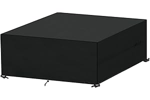SanGlory Abdeckung für Gartenmöbel, 250x210x90cm Outdoor Abdeckhaube Gartenmöbel Schutzhüllen für Gartenmöbel Wasserdicht Gartentisch Abdeckung Winddicht Anti-UV Abdeckplanen für Loungemöbel