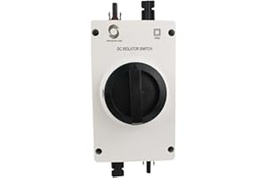 JWS DC Trennschalter Solar Umschalter Ausschalter Freischalter 4-polig 32A 1000V mit ohne Stecker, Trennschalter:mit Steckern