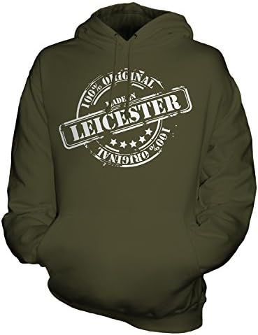 Made In Leicester - Unisex Hoodie - Mens/Womens/Ladies, Size 2X-Large, Colour Mint Fudge