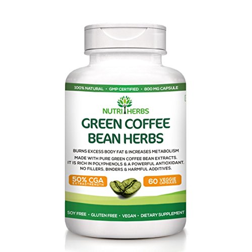 Nutriherbs Green Coffee Bean Extract 800 Mg (50% Cga) 60 Capsules 100% Pure Natural Weight Loss Supplement (Pack Of 1) RS.999 (64.00% Off) - Amazon