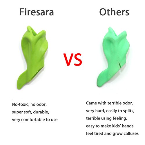 Agarrador de lapiz Firesara para los estudiantes y los ninos de pencil grips