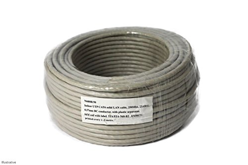Preisvergleich Produktbild 50 m Cat6 Ethernet Netzwerk Kabel Rolle