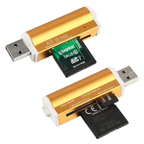 USB 2.0 alle in 1 Multi Speicherkartenleser Stick für SDHC MMC TF zufällige Farbe - 2