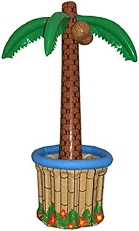 Fancy Dress Party Inflatable Palm Tree Hoola Aloha Beach Party Decoration Drinks Cooler Tray, 180 cm, Assorted Colors