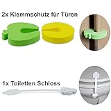 Kinder-Sicherheitsset (33-tlg.), Erstausstattung Baby,Eckschlösser, Eckenschutz, Klemmschutz, Toiletten Schloss, Steckdosenschutz, drehbar, Klemmschutz, Winkelverschluss - 6