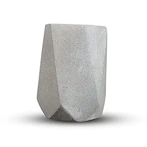 ConcreteArt Planter/Succulent Plants / Home D cor - Attractive Hexagonal Pot, 5.5 x 11 cm, Grey