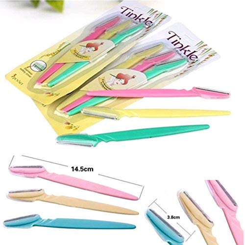 Tinkle - Cuchilla de afeitar para cejas, color marrón