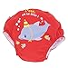 Piwapee Bathing Suit With Dolphin Swimming Nappy Anti-Leak Printed Red Red Red 12-24 Months