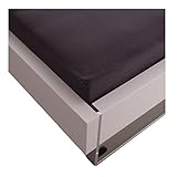Julie Julsen Feinbiber Premium Spannbettlaken 160 x 200 cm Anthrazit