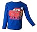Disney Cars Lightning McQueen Boys Long Sleeved Top 100% Cotton 3,4,5,6,8Y (8 Years / Height 128cm, Blue)
