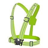 Versatilidad ilimitada: chaleco reflectante tipo suspender de alta visibilidad para cualquier actividad al aire libre; Incluyendo correr, ciclismo, caminar, trotar, constr.