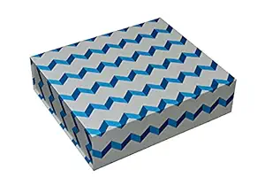 Tituprint.in Gift Box | Printed Blue & Mushroom Color Design | Magnetic Lock | Empty Boxes for Wedding Gift | Anniversary Gift | Corporate Gifting | Baby Shower Gifting | Return Gifts | Christmas