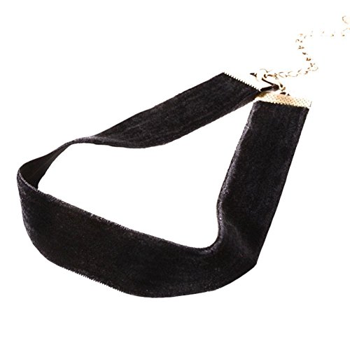 hosaire Choker für Frauen Mädchen, schwarz Classic Samt kurz necklace-best Dekoration für Sommer Kleid…, schwarz, 1 - 5